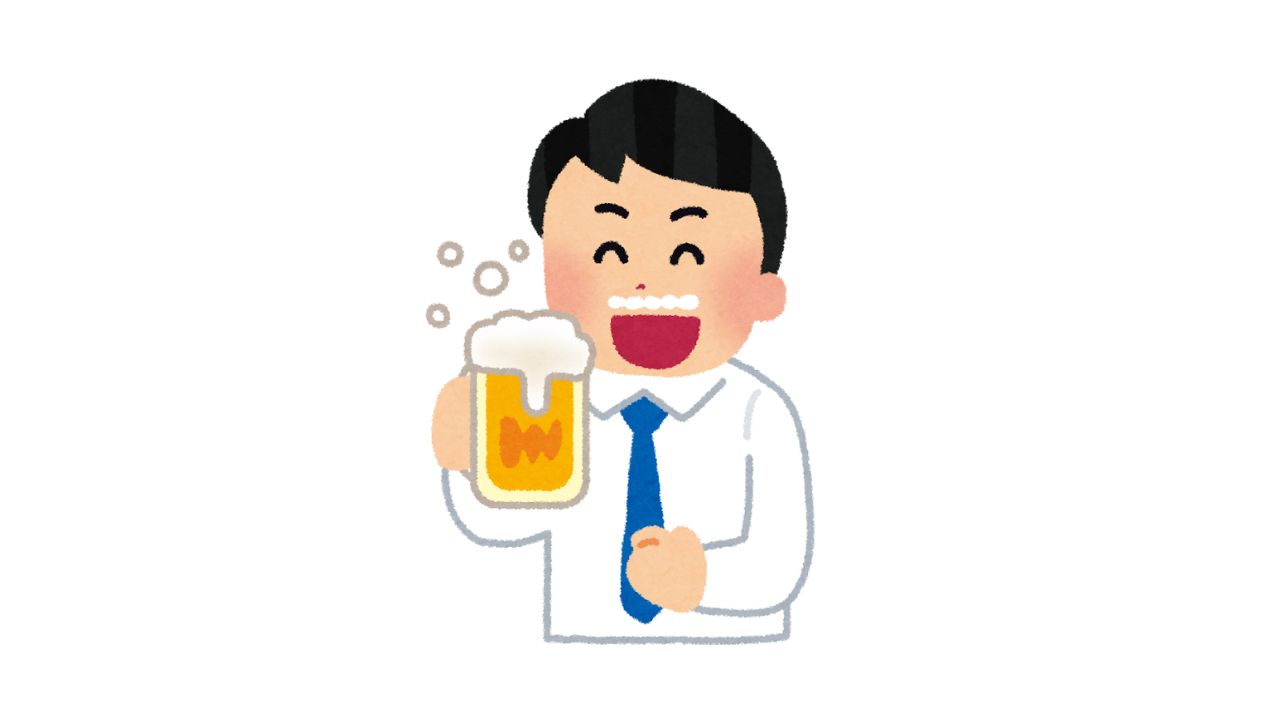 サムネ-ビールを楽しむ男性