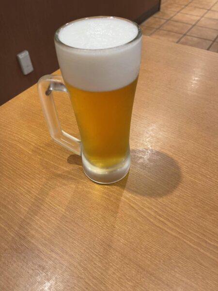 日高屋の生ビール